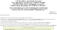 Desktop Screenshot of numerology.mind-sync.com